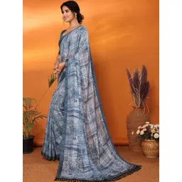 JANOI Floral Poly Georgette Designer Saree-picture-26