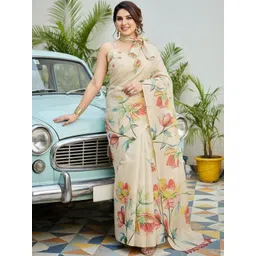 JANOI Floral Silk Blend Chanderi Saree-picture-28