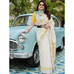 JANOI Floral Silk Blend Chanderi Saree-picture-26