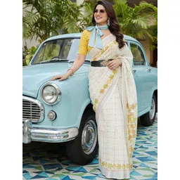 JANOI Floral Silk Blend Chanderi Saree-picture-27