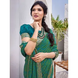 JANOI Paisley Poly Georgette Designer Saree-picture-37