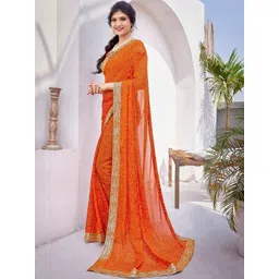 JANOI Paisley Zari Poly Georgette Designer Saree-picture-14