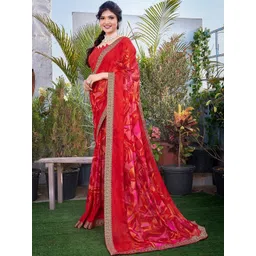 JANOI Poly Georgette Designer Saree-picture-19