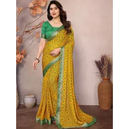 JANOI Zari Poly Georgette Saree image 4