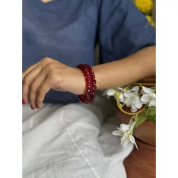 Janpath Online Set Of 2 Twisty Glass Bangles-picture-26