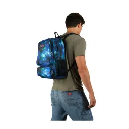 JanSport Doubleton Blue Printed Medium Backpack - 34 Ltrs-picture-45