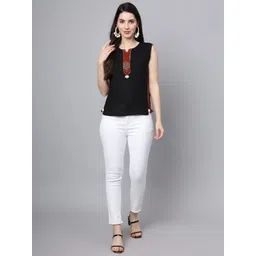 JAPER KURTI Women Solid Round Neck Sleeveless Top-picture-41