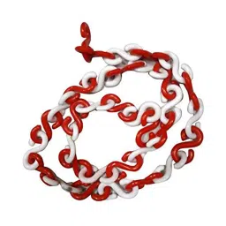 Japsin Instrumentation "S" Hook Plastic Barrier Safety Cone Chain (Red & White, 10m)-picture-15