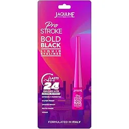 Jaquline USA Pro Stroke 24 Hours Long Lasting Bold Black Liquid Matte Eyeliner Quick-Drying Formula,The Colossal Liner,Water Resistant,Smudge Proof,Quick Drying Black Eye Liner, 3.5Ml-picture-40
