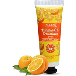 Jaquline USA Vit-C & Ceramides Hand cream- Nourishes hand, makes hand soft & supple, prevents dryness and hydrates skin-30g image 1