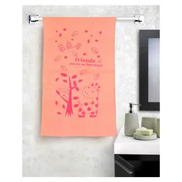 JARS Collections 100% Microfiber Very Soft Cartoon Animal Print Baby Bath Towel - Orange-picture-27