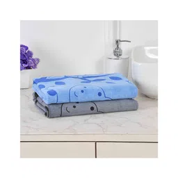 JARS Collections 100% Microfiber Very Soft Cartoon Animal Print Baby Bath Towel Pack of 2 -Multicolor-picture-23