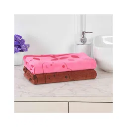JARS Collections 100% Microfiber Very Soft Cartoon Animal Print Baby Bath Towel Pack of 2 -Multicolor-picture-35