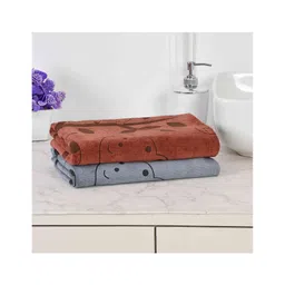 JARS Collections 100% Microfiber Very Soft Cartoon Animal Print Baby Bath Towel Pack of 2 -Multicolor-picture-19