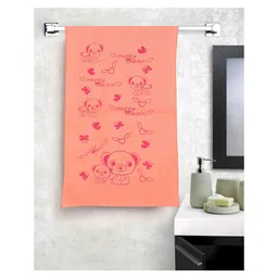 JARS Collections 100% Microfiber Very Soft Cartoon  Print Baby Towels - Orange-picture-23