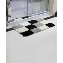jars collections Checked Super Soft Anti-Skid Door Mat 24" x 16"-picture-52