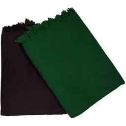 Jarvas Hand Woven Acrylic and Woollen Shawl for Men and Women - Kashmiri Winter Warm Salvai Stole - Brown, Green (Pack of 2)-picture-51