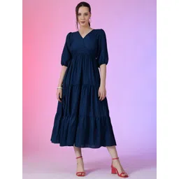 Jash Creation Applique Fit & Flare Maxi Dress-picture-22