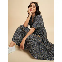 Jash Creation Floral Print Crepe A-Line Midi Dress-picture-31