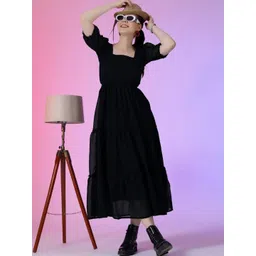 Jash Creation Women Fit and Flare Midi Dress-picture-28