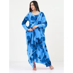 Jash Creation Women Floral Printed Cotton Maxi Ethnic Dresses With Dupatta-picture-25