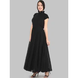 Jash Creation Women Georgette Fit and Flare Maxi Dresses-picture-30