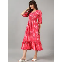 Jash Creation Women Pink Crepe Printed Anarkali Kurtas-picture-21