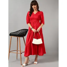 Jash Creation Women Pink Crepe Solid Anarkali Kurtas-picture-19