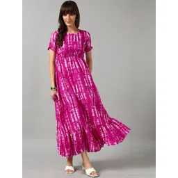 Jash Creation Women Polyester Dyed Fit and Flare Dresses-picture-23