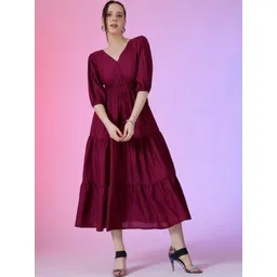 Jash Creation Women Polyester Fit and Flare Dresses-image-45