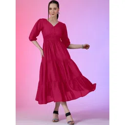 Jash Creation Women Polyester Fit and Flare Dresses-picture-13