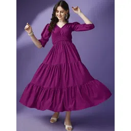 Jash Creation Women Polyester Fit and Flare Dresses-picture-35
