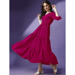 Jash Creation Women Polyester Fit and Flare Dresses-picture-21