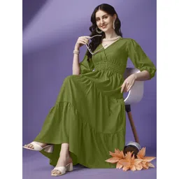 Jash Creation Women Polyester Fit and Flare Dresses-picture-31