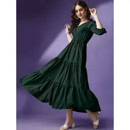 Jash Creation Women Polyester Fit and Flare Dresses-picture-35