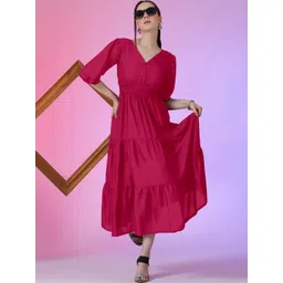 Jash Creation Women Polyester Fit and Flare Dresses-picture-18