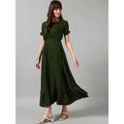 Jash Creation Women Polyester Solid A-Line Dresses-picture-35
