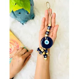 JASMEY HOMES Blue & Beige Evil Eye Wall Hanging-picture-27