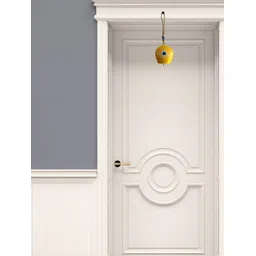 JASMEY HOMES Yellow & Blue Iron Designer Evil Eye Wall Hanging Bell-picture-13