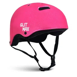 Jaspo Glitmax Multi-Sports Helmet for Cycling, Skating & Outdoor Activities | PE Shell, EPS Foam, Lightweight with 11 Air Vents & Heavy-Duty Nylon Strap (Pink, Large)-picture-24