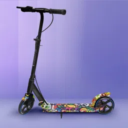 jaspo Graffito Aluminum Kick Scooter,175mm Wheels,120kg Limit, Brakes,Adjustable Sizes Adult Scooter-picture-11