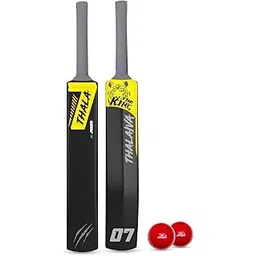 Jaspo Thala Plastic Cricket Kit | 34 Inch Bat Specially Designed for Tennis Ball & Wind Ball | Durable Cricket Set for Kids, Beginners & Casual Play (Thala Bat with 2pc Ball)-picture-11
