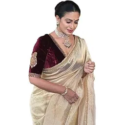 jatriqq Crush Tissue Silk Embroidered Zari Saree For Women, Ethnic Indian Wear-picture-41