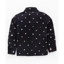 JAV Creations Full Sleeves Bandhani Shirt - Black image 3