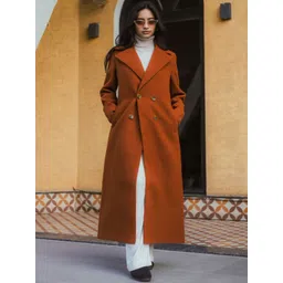 JAVINISHKA Double Breasted Ankle Length Trench Coat-picture-22