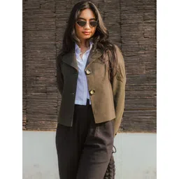 JAVINISHKA Single-Breasted Notched Lapel Coats-picture-25