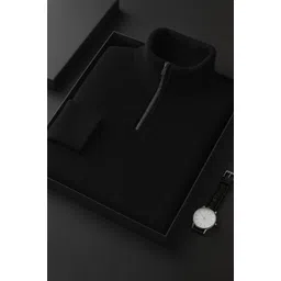 jawan Men Solid V Neck Reversible Black Sweater-picture-24