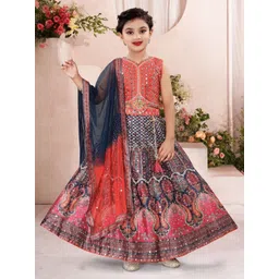 JAY NAGNATH FAB Girls Embellished Ready to Wear Art Silk Lehenga With Blouse & Dupatta-picture-46
