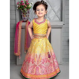JAY NAGNATH FAB Girls Embellished Ready To Wear Art Silk Lehenga With Blouse & Dupatta-picture-10