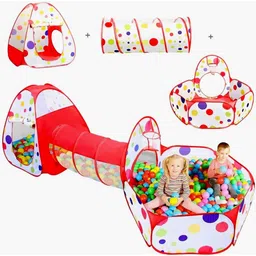 jayaansh traders 3 in 1 Rainbow Ball pool Tunnel With 20 Multi colour Balls…-picture-13